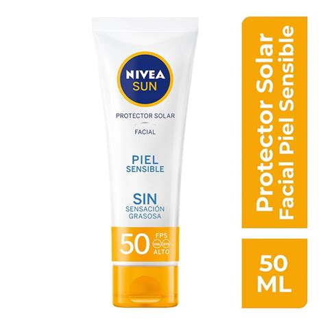 Protector Solar Facial NIVEA SUN Libre De Aroma Con Fps 50 Piel