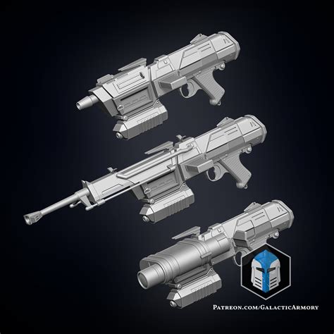 Dc 17m Republic Commando Blaster 3d Print Files Galactic Armory