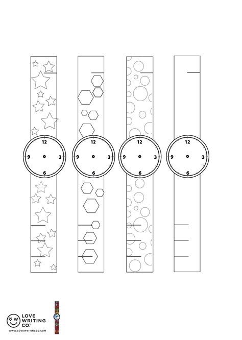 Printable Paper Watch Template For Kids Artofit