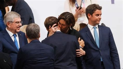 French President Emmanuel Macron’s Intimate Kiss With Sports Minister Raises Eyebrows Trending