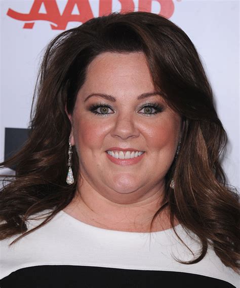 Melissa Mccarthy Long Straight Dark Mocha Brunette Hairstyle