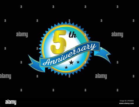 5th Anniversary Logo Design Vector Template Stock Vector Image And Art