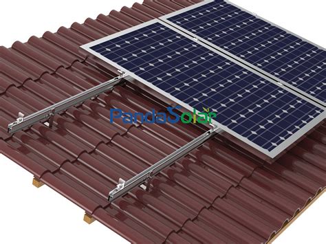 China Pandasolar Solar Hook Mount System Tile Roof Aluminum Racking