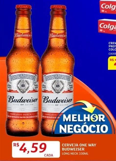 Cerveja One Way Budweiser Long Neck Ml Oferta Na Assa Atacadista