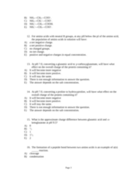 Solution Chapter 3 Amino Acids Peptides And Proteins Studypool