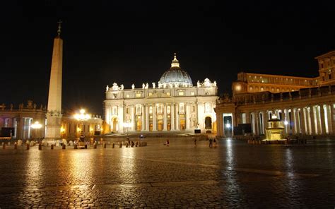 Papel Tapiz Piazza San Pietro Roma Hd Widescreen Alta Definición