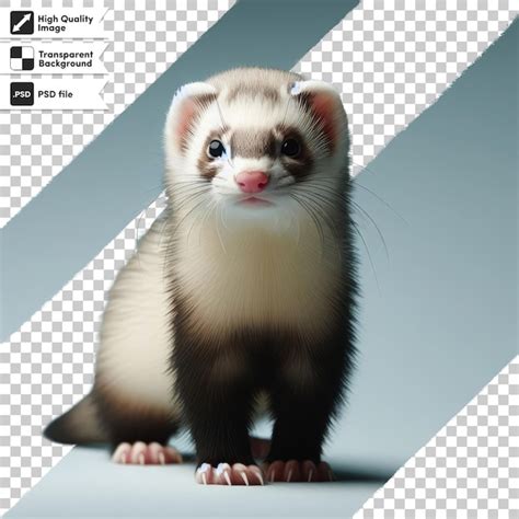 Premium Psd Psd Ferret On Transparent Background