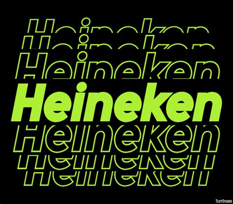 Heineken Effet De Texte Et Design De Logos Marque Textstudio