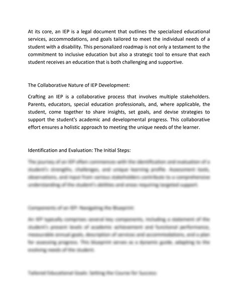 Understanding Developing And Writing Effective Ieps A Step By Step Guide For Educators 2