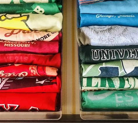 Best T-Shirt Storage Ideas to Save Space and Prevent Wrinkles - Cabin Lane