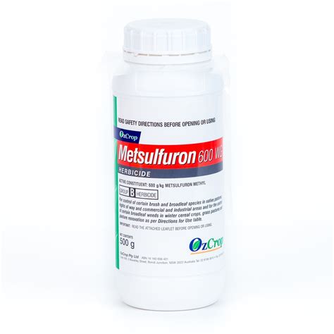 Ozcrop Metsulfuron 600wg Herbicide Specialist Sales