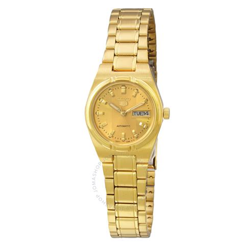 Seiko Series 5 Automatic Gold Dial Ladies Watch Sym600k1 Watches Seiko 5 Jomashop