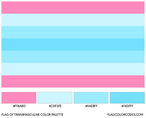 Transmasculine flag color codes