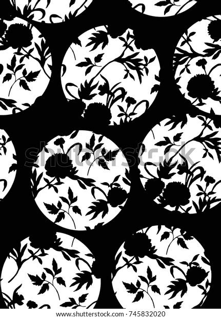 Black White Flowers Stock Vector Royalty Free 745832020 Shutterstock