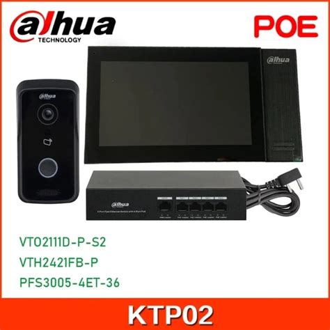 Dahua Ktp Ip Villa Door Station Indoor Monitor Video Intercom Kit