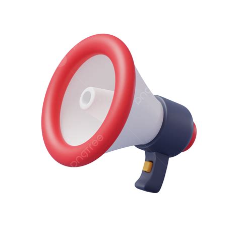 Megaphone 3d Transparent Png Megaphone Cartoon In 3d Style Sale