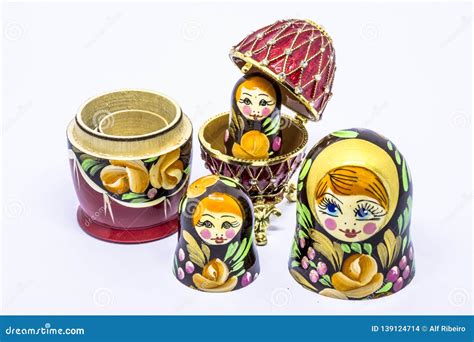 Matrioska Art Russian Souvenir Stock Photo - Image of matryoshka, gift ...