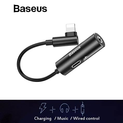 Bộ chuyển Lightning sang Audio 3 5mm Lightning Baseus L42 cho iPhone