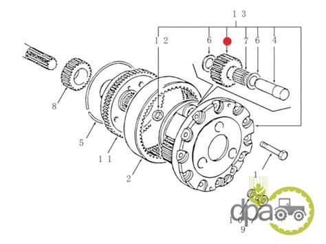 Pinion Satelit Fata New Holland Ron Piese Tractor