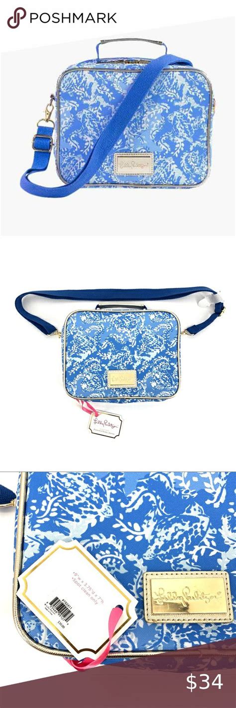 Lilly Pulitzer Blue White Turtley Awesome Lunch Blue And White Lilly