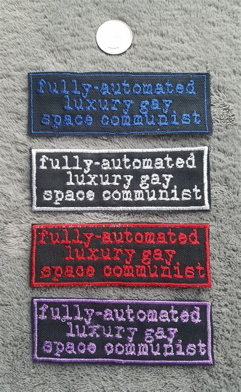 Fully Automated Luxury Gay Space Communist Patch IWW Socialism Etsy