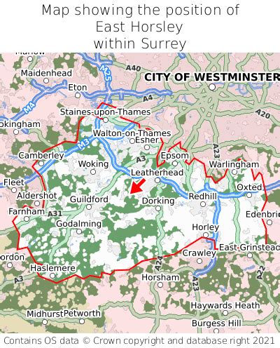 Where is East Horsley? East Horsley on a map