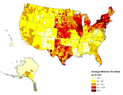 How Property Tax Rates Vary Across and Within Counties