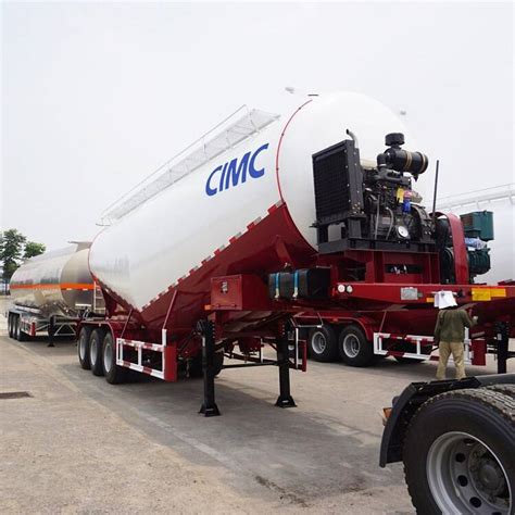 Cimc Pneumatic Dry Bulk Trailer Cbm Pneumatic Cement Bulker Cement