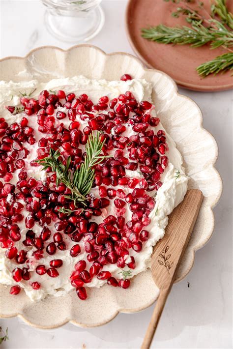 Easy Pomegranate And Herbed Goat Cheese Dip Delicious