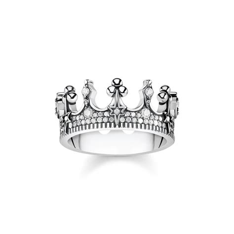 Ring Krone Silber von Thomas Sabo Schönes Ringe von Hoher Qualität