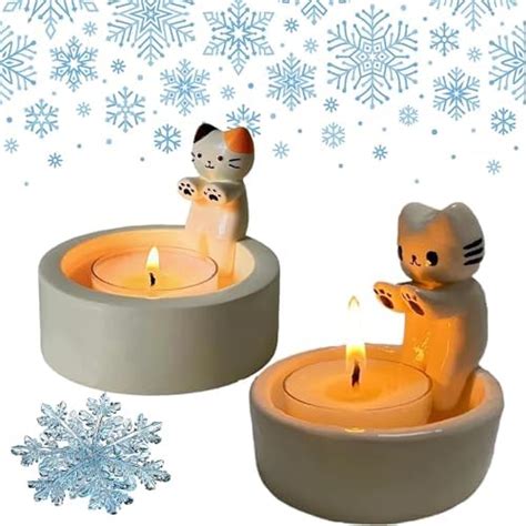 Amazon Cartoon Kitten Candle Holder Cute Cat Candle Holders