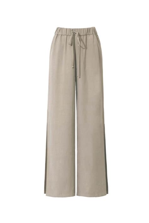 SPODNIE DAMSKIE SANDY WIDE LEG TAUPE