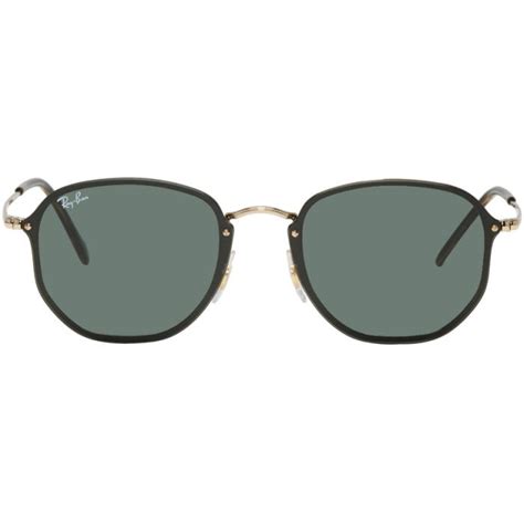 Ray Ban Gold Blaze Hexagonal Sunglasses Ray Ban