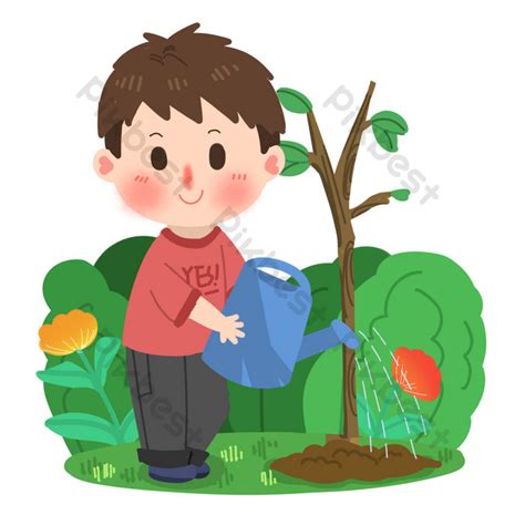 Nagdidilig Ng Halaman Clipart Heart