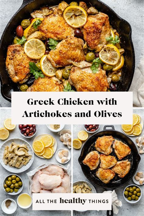 One Pan Greek Chicken With Artichokes And Olives