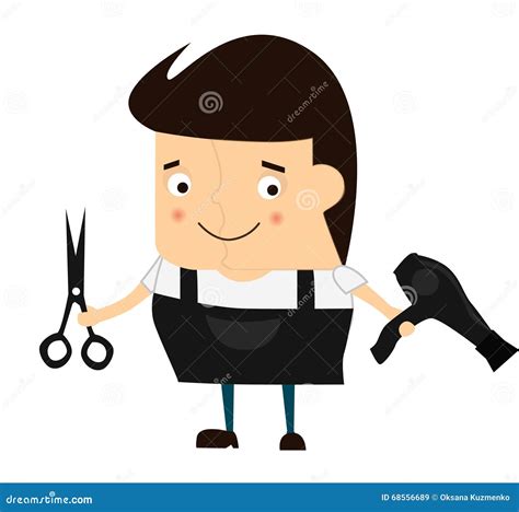 Hairdresser Cartoon Stock Illustration Cartoondealer