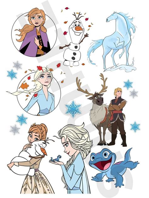 🍰FROZEN 🍰edible Cake decoration toppers A4 | eBay | Frozen art, Bear ...