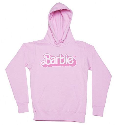 Womens Pink Barbie 80s Logo Hoodie Hoodies Barbie Direct To Garment Printer