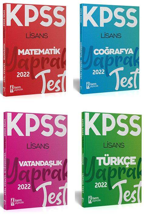 Kpss Lisans T Rk E Matematik Vatanda L K Co Rafya Yaprak