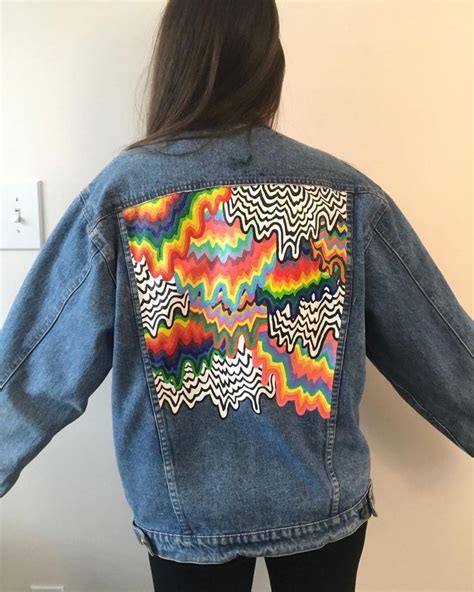 Denim Doodles On Instagram Finished Jacket I Painted This Watercolor