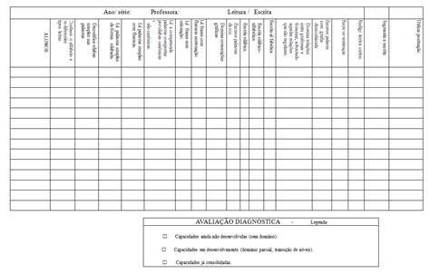 FICHA PARA ACOMPANHAMENTO DA ESCRITA DO ALUNO SÓ ESCOLA