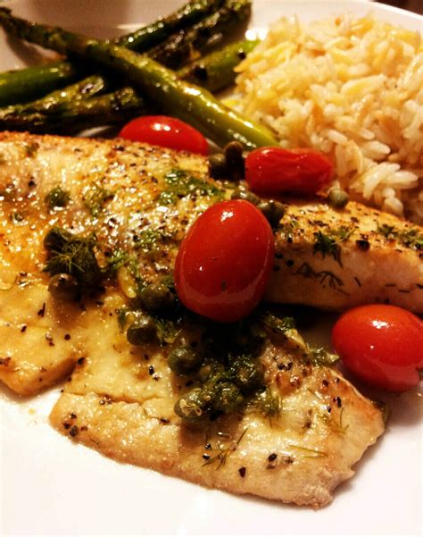 Simple Pan Seared Tilapia With Mediterranean Style