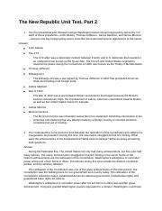 The New Republic Unit Test Part 2 Docx The New Republic Unit Test