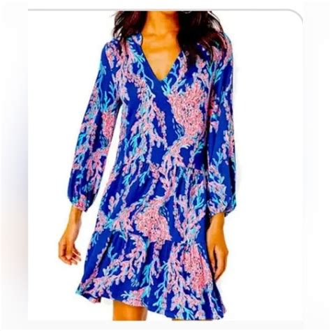 Lilly Pulitzer Dresses Lilly Pulitzer Borealis Blue Dress Swim On Over Luxletic Poshmark