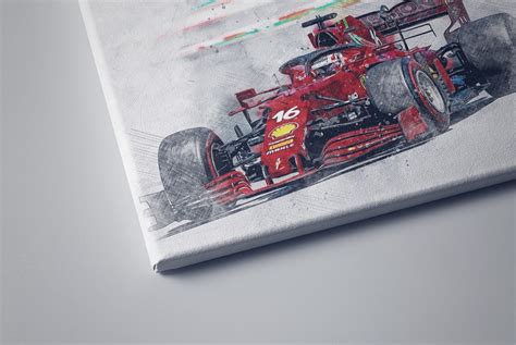 Ferrari F Watercolor Sketch Printable Digital Artwork Etsy