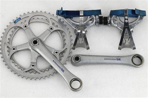 Shimano 600 Ax Crankset With Pedals Cicli Berlinetta