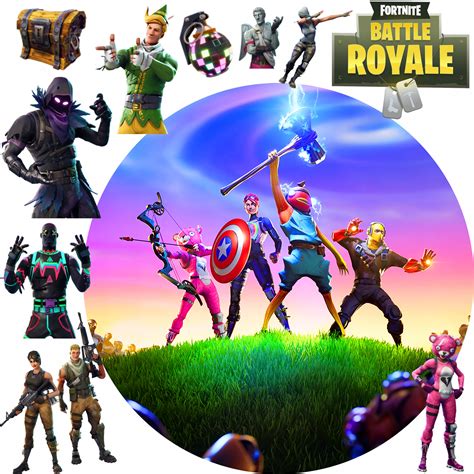 Zestaw Op Atek Na Tort Fortnite Postacie Szt Gratis Tekst