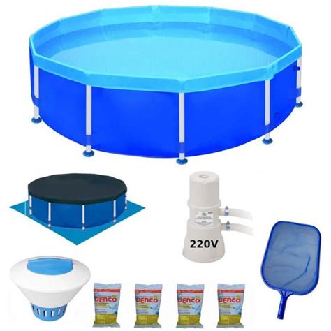 Kit Piscina 4500 Lt Forro Capa Filtro 3600 L H 220v Cloro