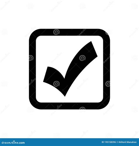 Check Mark Isolated Icon Checklist Button Icon Check Mark Tick Vector Icon Checkmark Icon