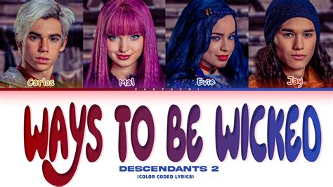 DESCENDANTS 2 WTBW Lyrics Color Coded Lyrics YouTube